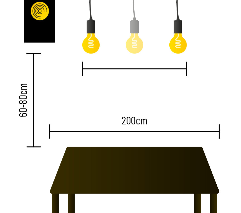 Abstand zwischen Pendelleuchte und Esstisch