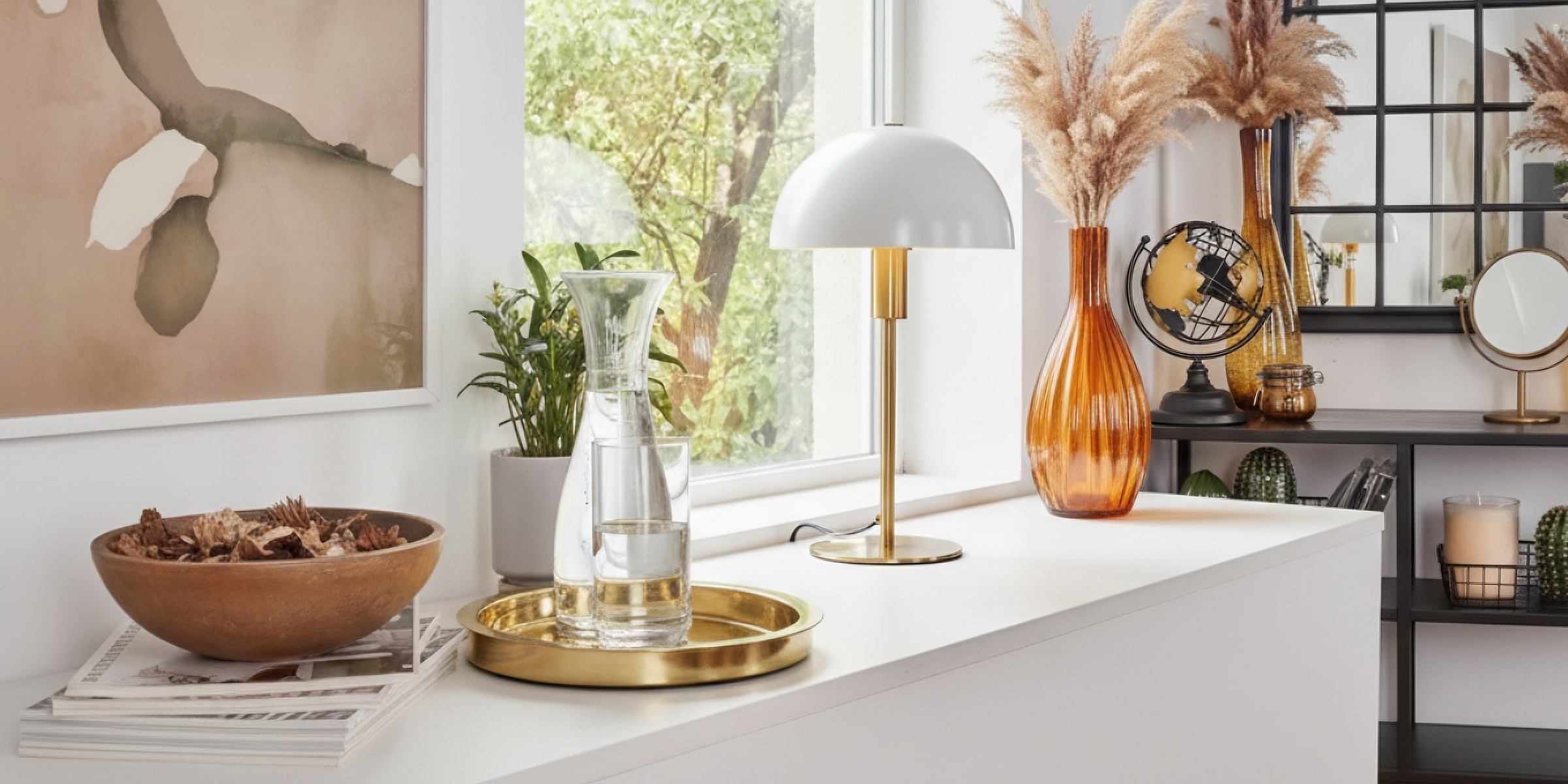 Lampe pour rebord de fenêtre: des touches de lumière efficaces