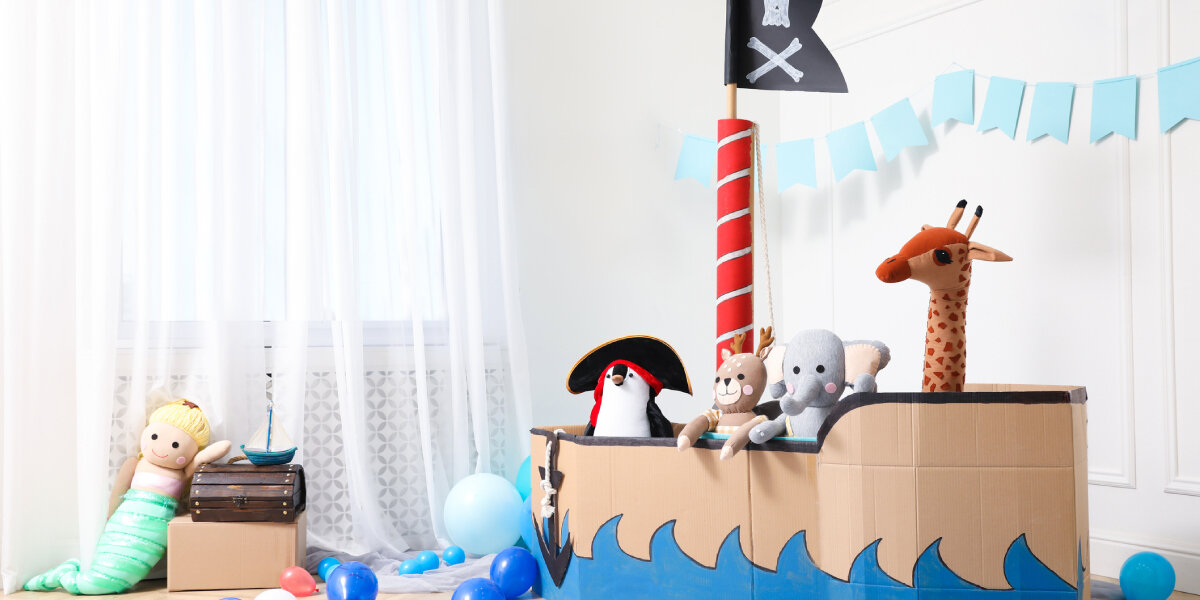 Chambre d'enfant pirate - des idées d'éclairage pour des loups de mer radieux