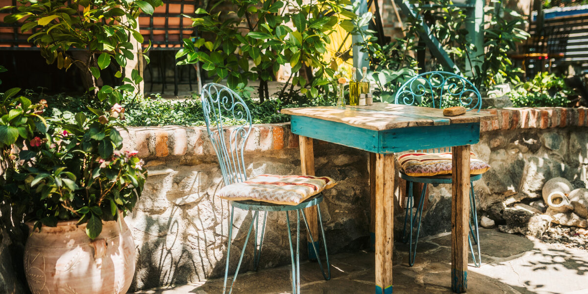 Un jardin vintage au charme nostalgique