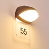 Numéros de maison éclairé Tanguro LED Noir, 1 lumière