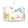 Suspension Brilliant Leuchten Birds Multicolore, Blanc, 1 lumière