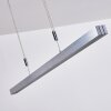 Suspension Airolo LED Chrome, Nickel mat, 3 lumières