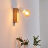 Applique murale Barbengo Bois clair, Blanc, 1 lumière