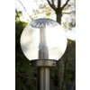 Lampe d'extérieur Globo BOWLE II Acier inoxydable, Transparent, 1 lumière