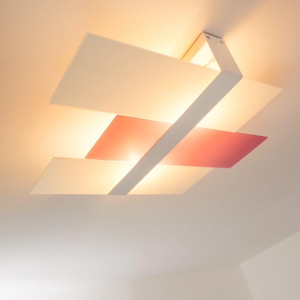 Plafonnier Lovikka Blanc, 2 lumières