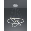Suspension Trio Aaron LED Nickel mat, 1 lumière, Télécommandes, Changeur de couleurs
