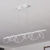 Suspension Jimma LED Blanc, 8 lumières