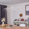 Suspension Jimma LED Blanc, 8 lumières