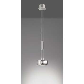 Suspension Fischer & Honsel Colette LED Nickel mat, 1 lumière