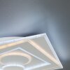 Plafonnier Fischer & Honsel Ratio LED Blanc, 1 lumière, Télécommandes