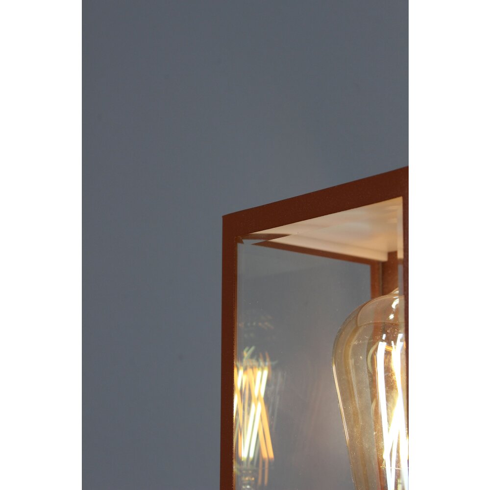Applique murale d'extérieur Lutec Mondrian Bronze, 1 lumière