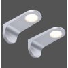 lampes pour bandeaux Paul Neuhaus AMON LED Argenté, 2 lumières