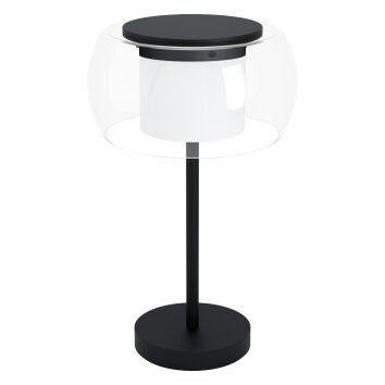 Lampe de table Eglo BRIAGLIA LED Noir, 1 lumière, Changeur de couleurs