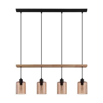 Suspension Eglo COOLMONT Crème, Noir, 4 lumières