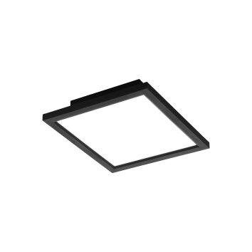 Plafonnier Eglo SALOBRENA LED Noir, 1 lumière, Changeur de couleurs