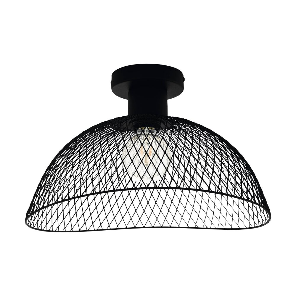 Plafonnier Eglo POMPEYA Noir, 1 lumière main product photo