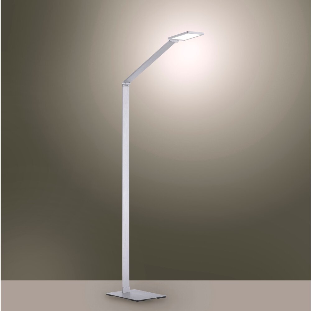 Lampadaire Paul Neuhaus Q-HANNES LED Argenté, 1 lumière, Télécommandes