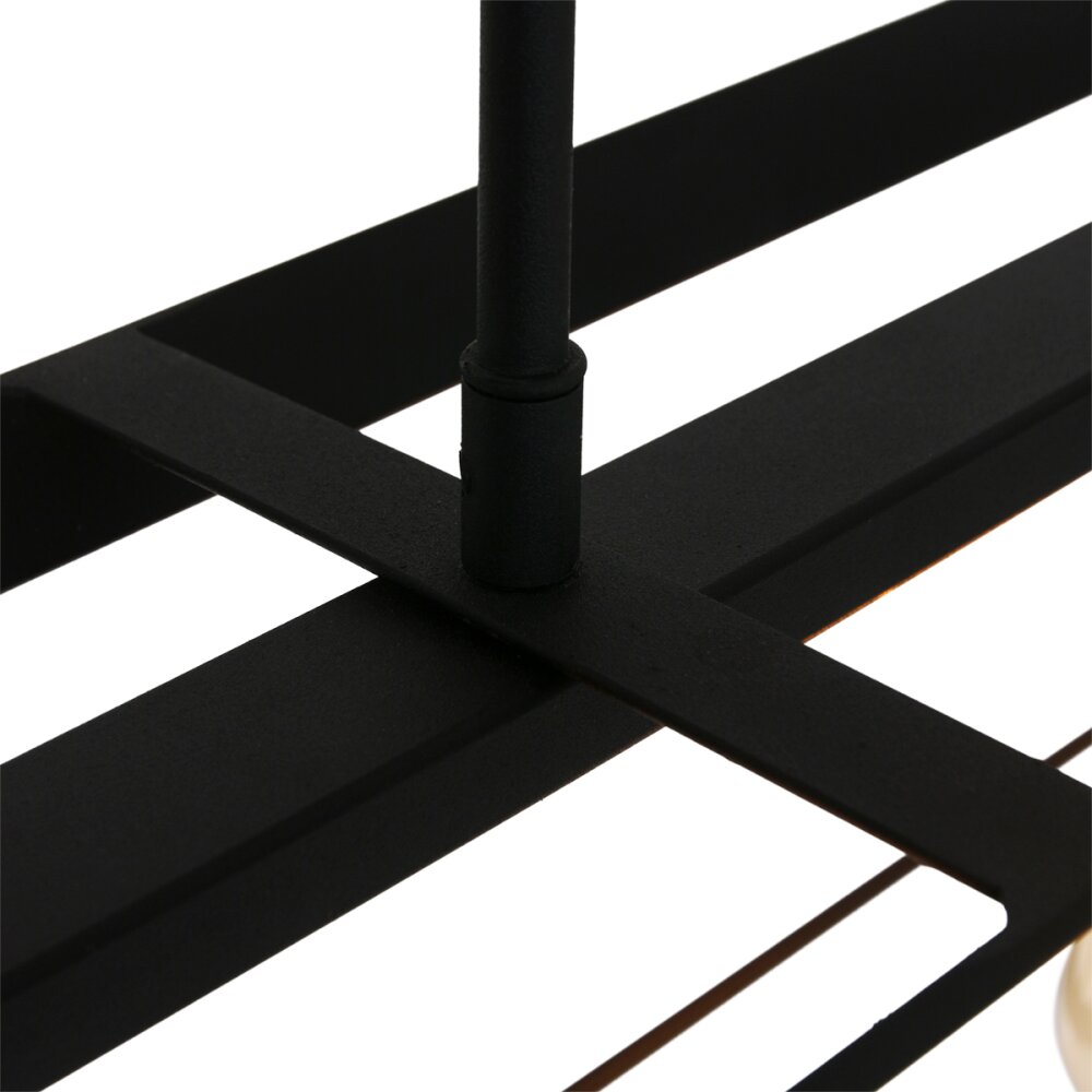 Suspension Steinhauer Buckley Noir, 5 lumières