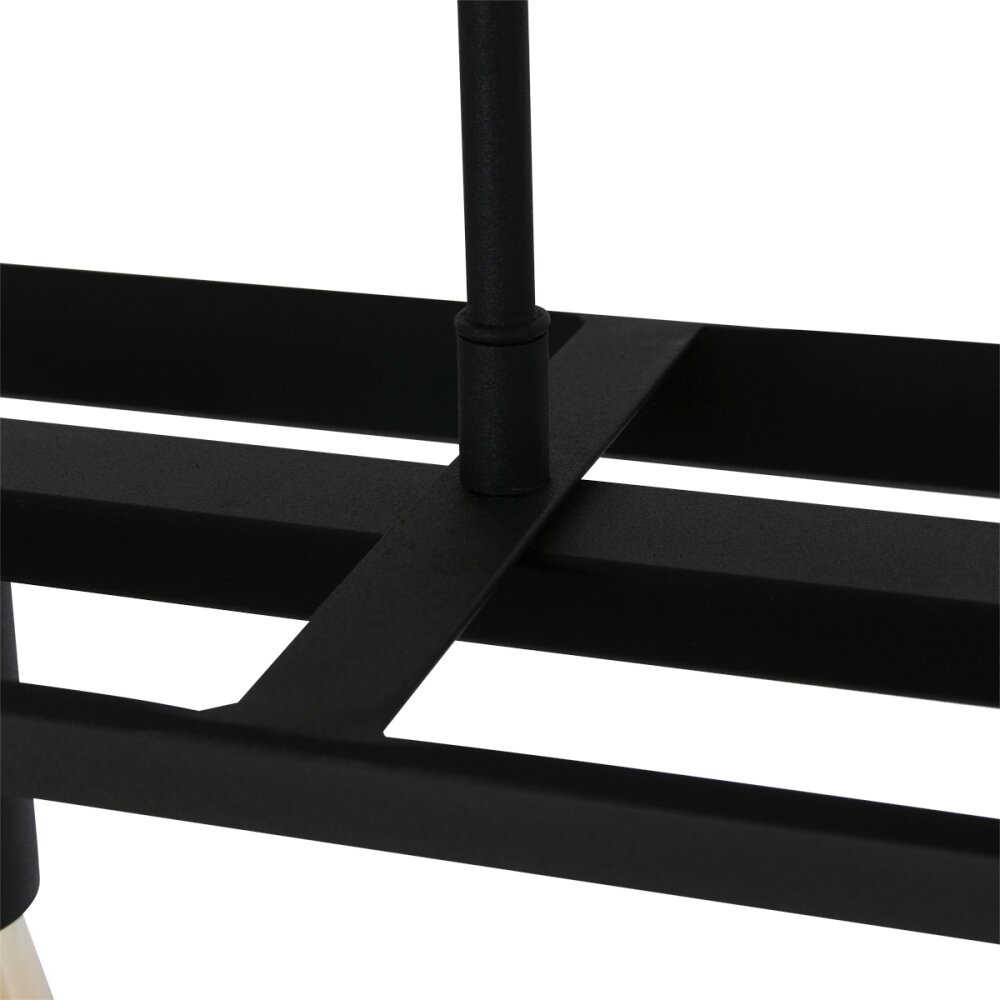 Suspension Steinhauer Buckley Noir, 5 lumières