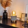 Lampe de table Weruga Gris, Laiton, 1 lumière