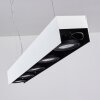 Suspension Bacoor LED Noir, Blanc, 5 lumières