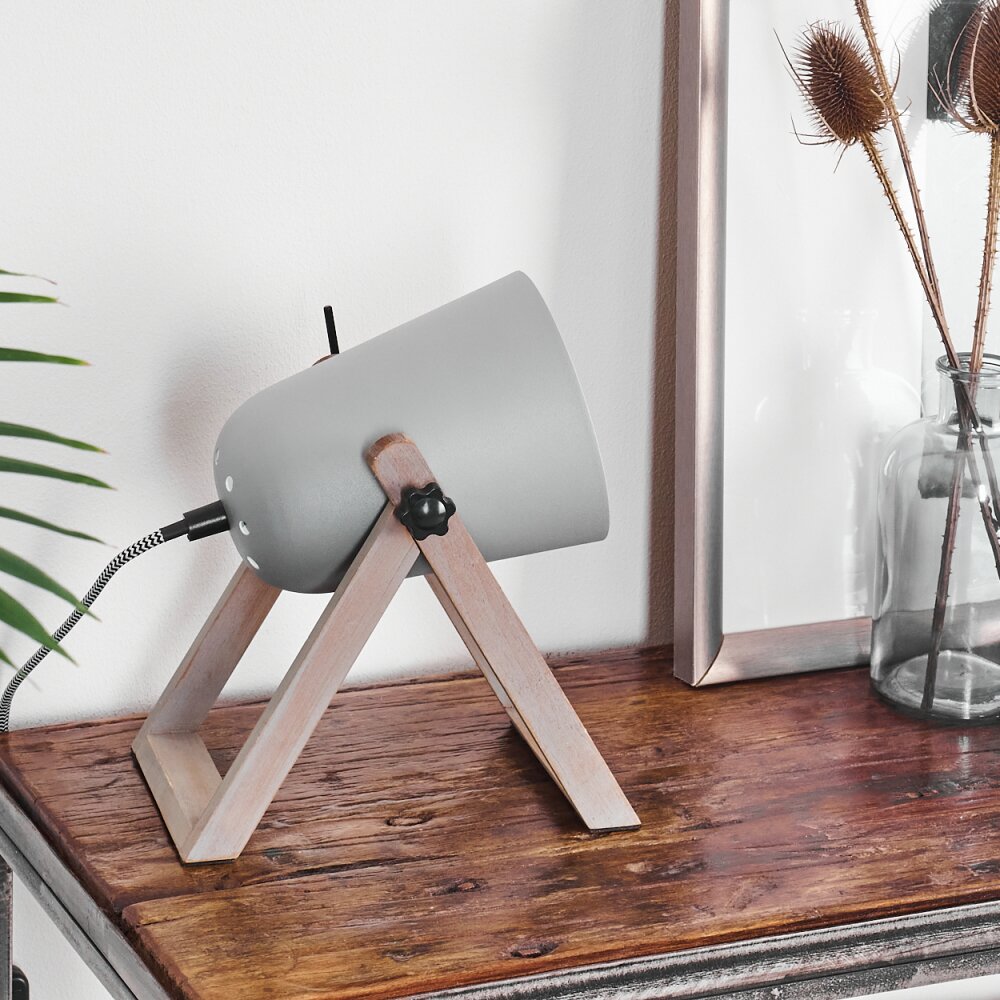Lampe à poser Novilly Bois clair, 1 lumière