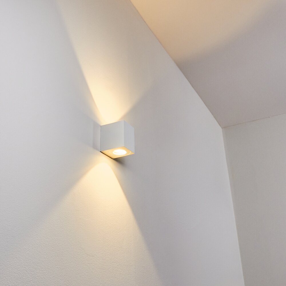 Applique murale d'extérieur Mora LED Blanc H3385036