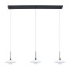 Suspension Steinhauer Tallerken LED Nickel mat, 3 lumières