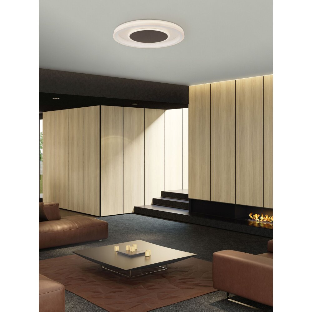 Plafonnier Mantra MOCA LED Brun, Blanc, 1 lumière main product photo