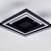 Plafonnier Cavareno LED Noir, 1 lumière