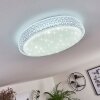 Plafonnier Suno LED Transparent, Blanc, 1 lumière