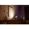 Lampe de table, kit d'extension Philips Hue Ambiance White & Color Iris LED Noir, Transparent, 1 lumière, Changeur de couleurs