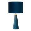 Lampe de table Lucide VELVET Bleu, Laiton, 1 lumière