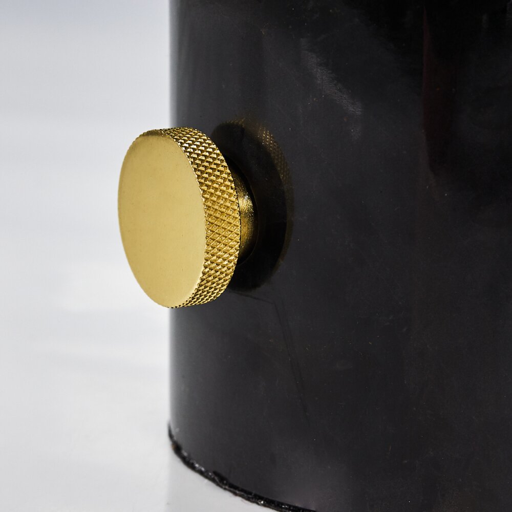 Lampe de table Maoro Gris, Laiton, Noir, 1 lumière