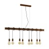Suspension Eglo TOWNSHEND Ancien, Brun, 8 lumières