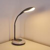 Lampe de table Paphos LED Noir, 1 lumière, Changeur de couleurs