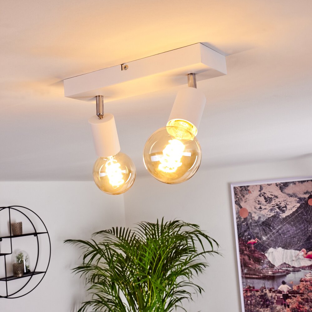 Plafonnier Tulla Blanc, 2 lumières