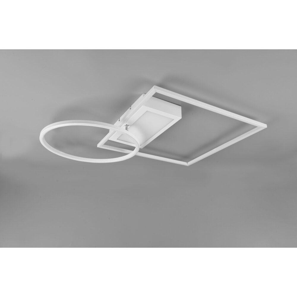 Plafonnier Trio Downey LED Blanc, 1 lumière, Télécommandes