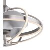 Ventilateur de plafond Globo Ventmatt LED Nickel mat, 1 lumière, Télécommandes