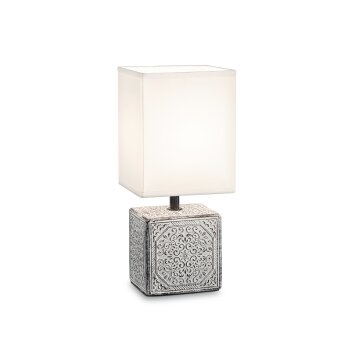 Lampe de table Ideallux KALI-1 Gris, Blanc, 1 lumière