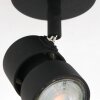 Plafonnier Steinhauer Natasja LED Noir, 1 lumière
