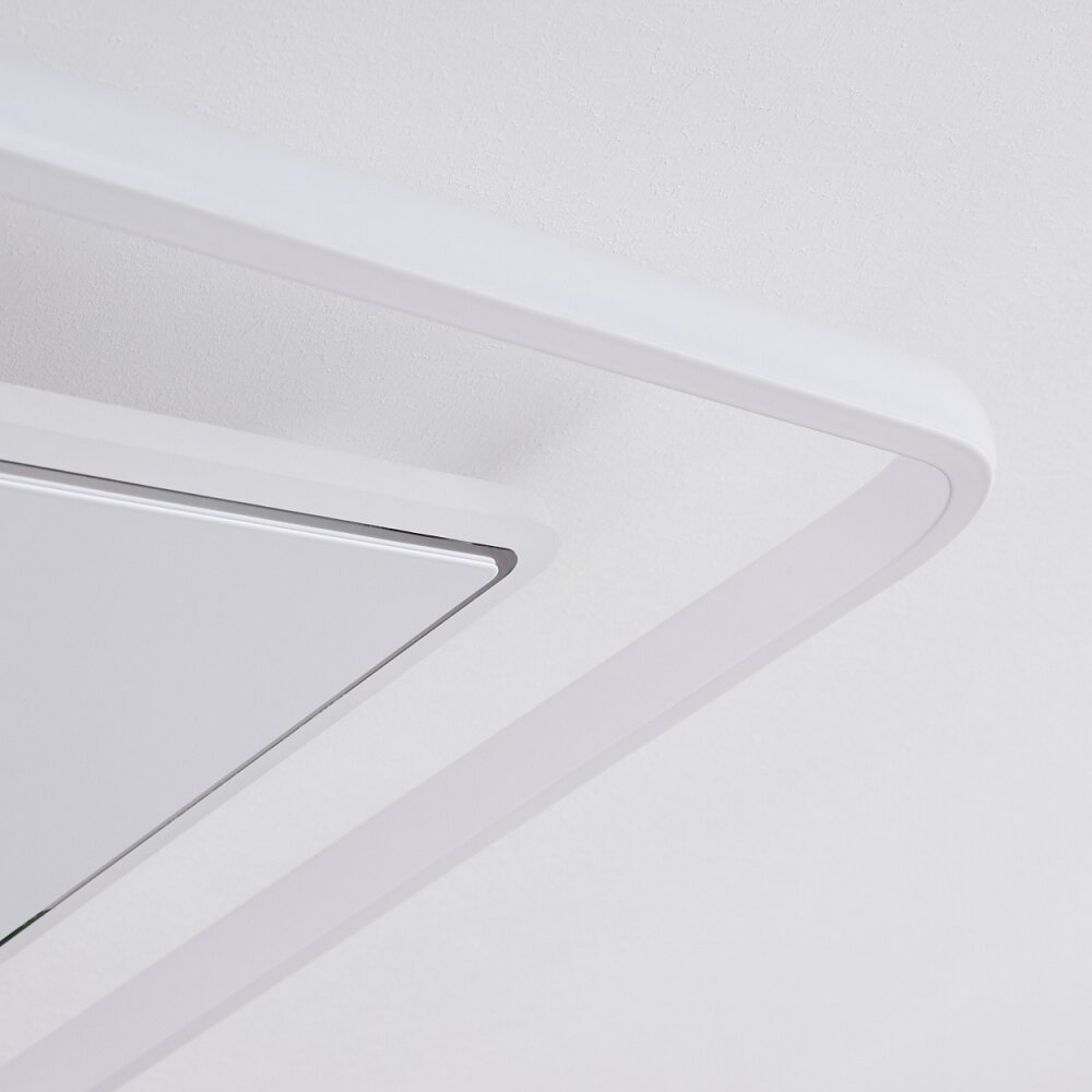 Plafonnier Panchita LED Blanc, 1 lumière, Télécommandes