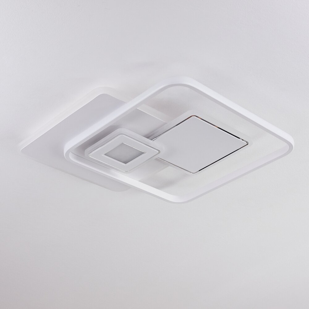 Plafonnier Panchita LED Blanc, 1 lumière, Télécommandes