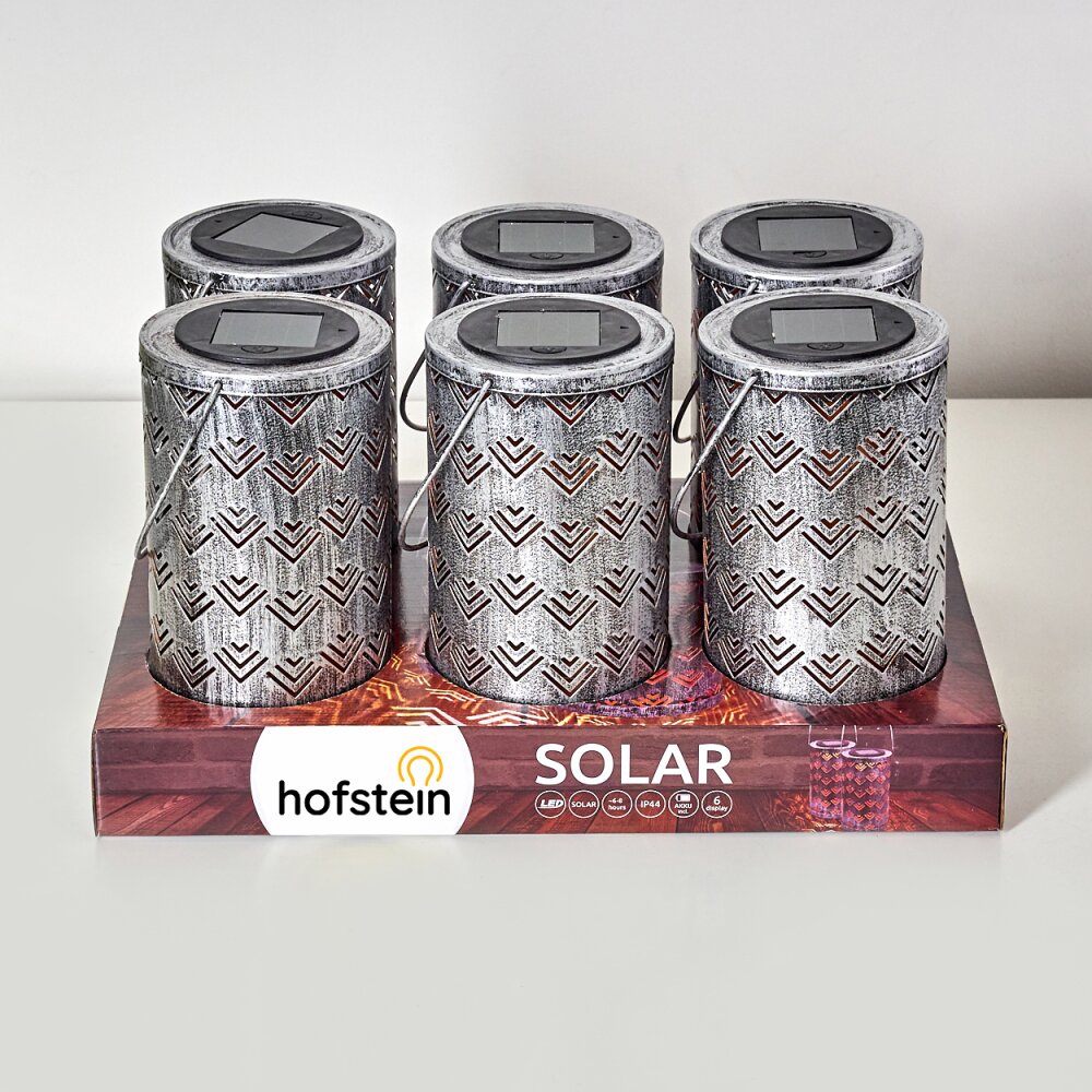 lampe solaire Parikia LED Cuivre, Argenté, 1 lumière