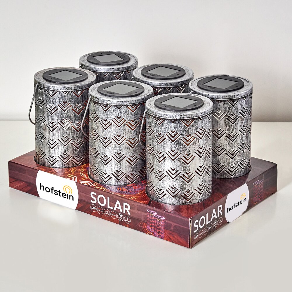 lampe solaire Parikia LED Cuivre, Argenté, 1 lumière