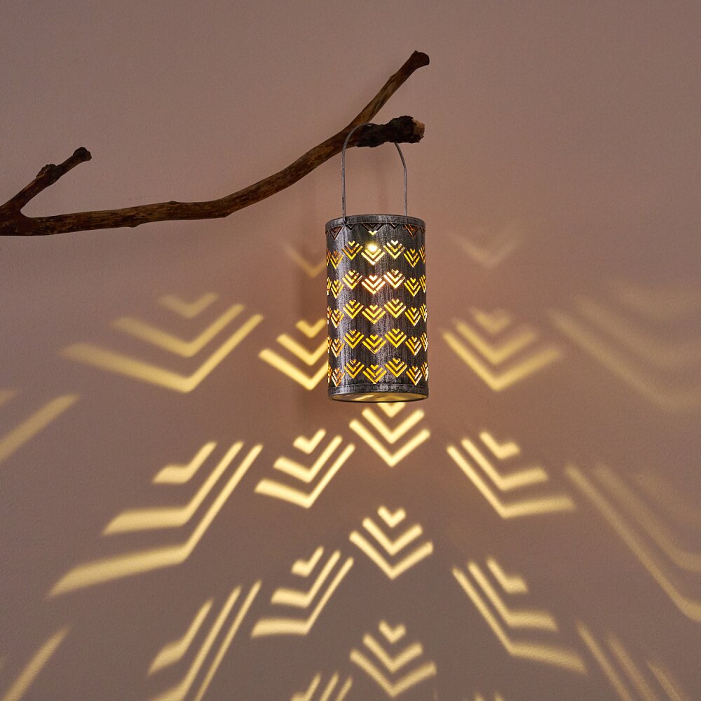 lampe solaire Parikia LED Cuivre, Argenté, 1 lumière