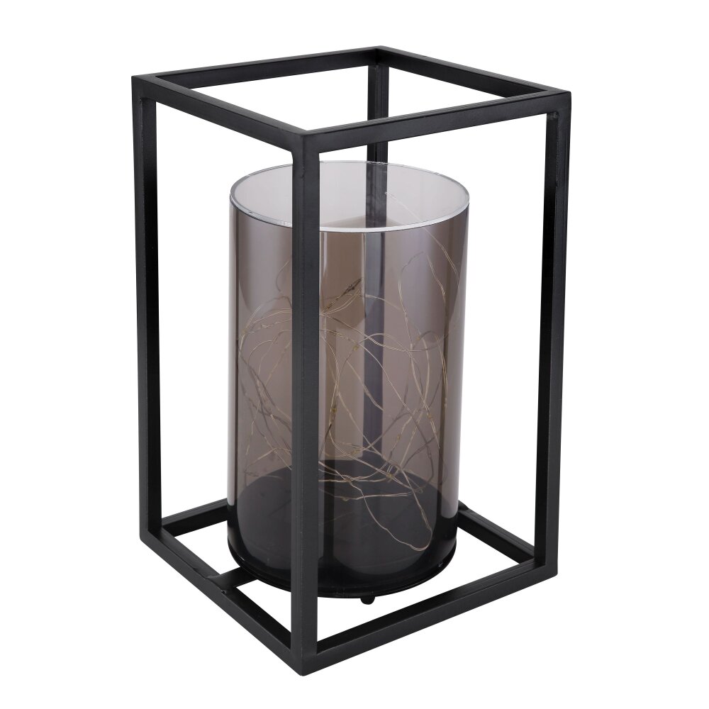 lampe solaire Globo LED Noir, 40 lumières