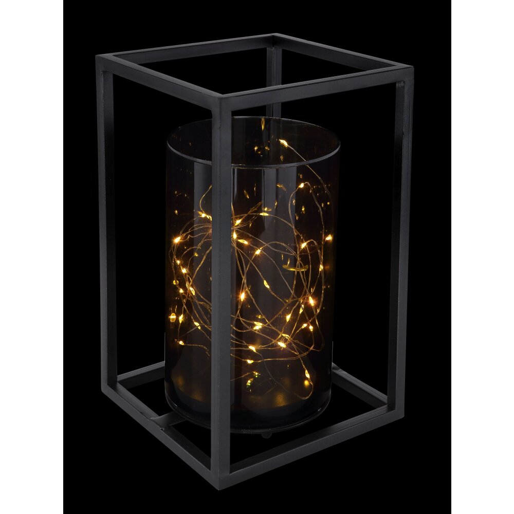 lampe solaire Globo LED Noir, 40 lumières