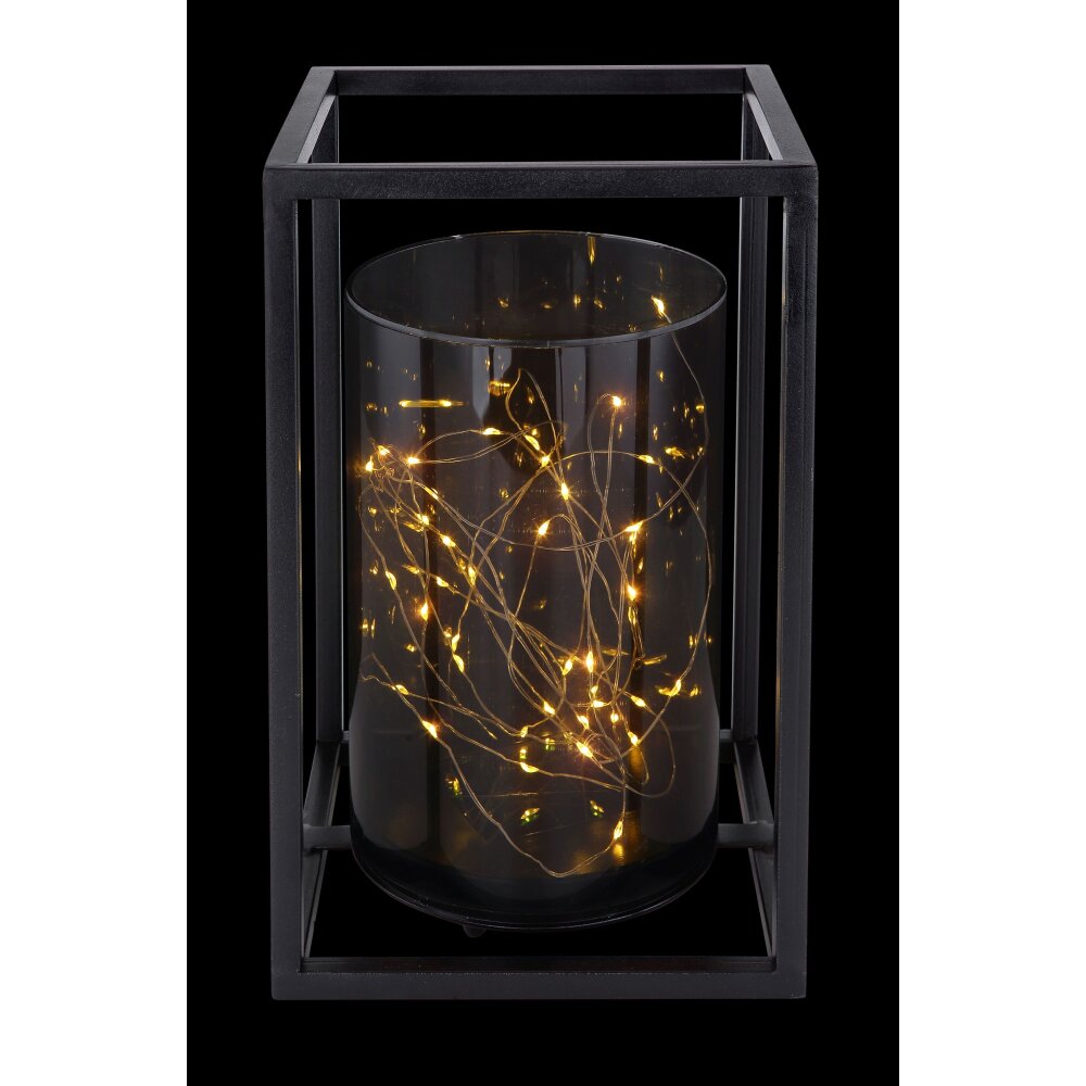 lampe solaire Globo LED Noir, 40 lumières